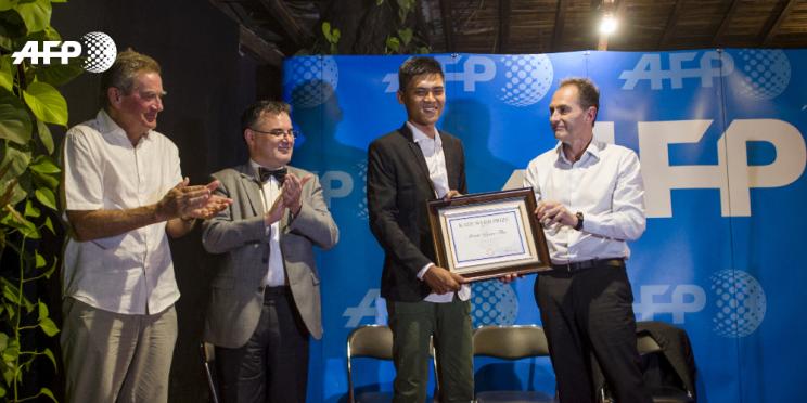 Le Prix Kate Webb de l’AFP remis à un journaliste birman